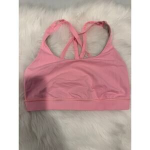 Lululemon Pink Sports Bra Women’s Small Strappy Back Yoga Gym